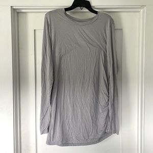 Zella Asymmetrical Side Ruched Tee